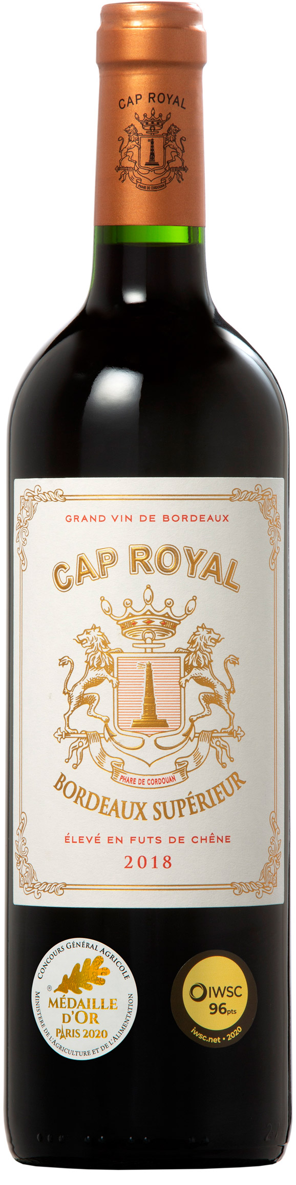 Cap Royal Bordeaux Supérieur rouge 2018