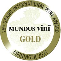 medaille d'or concours Mundus Vini 2021