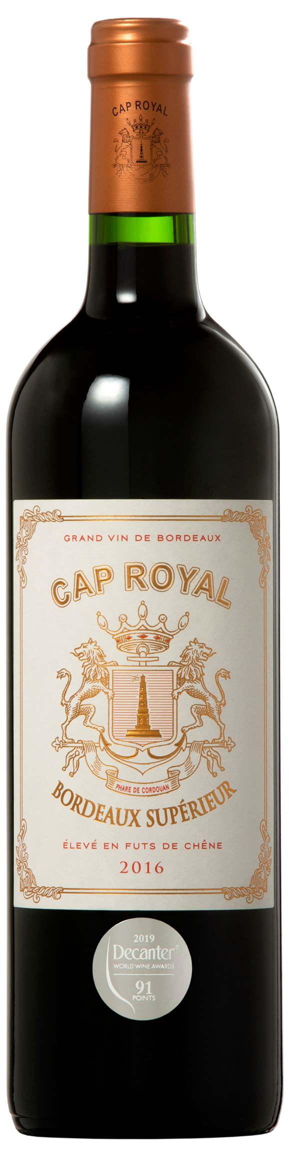 Cap Royal Bordeaux Supérieur rouge 2016