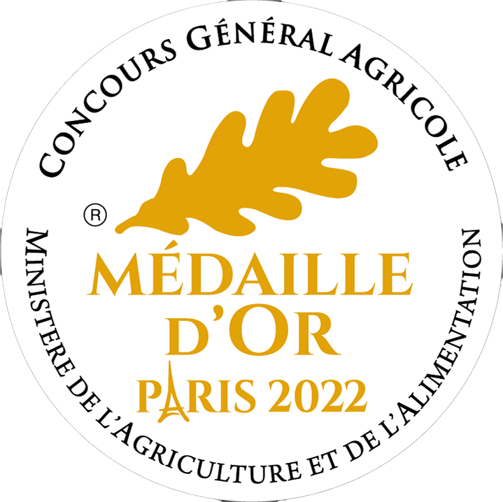Médaille d'or Concours Général Agricole Paris 2022